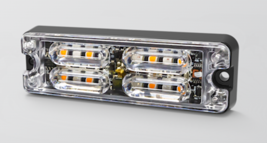 Ecco 3511W Clear Surface Mount Strobe