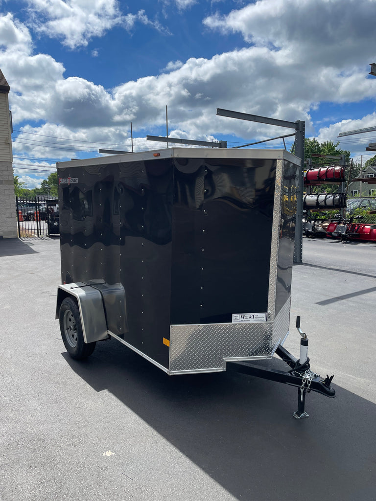 Wells Cargo 5 x 8 Black Fast Trac Trailer