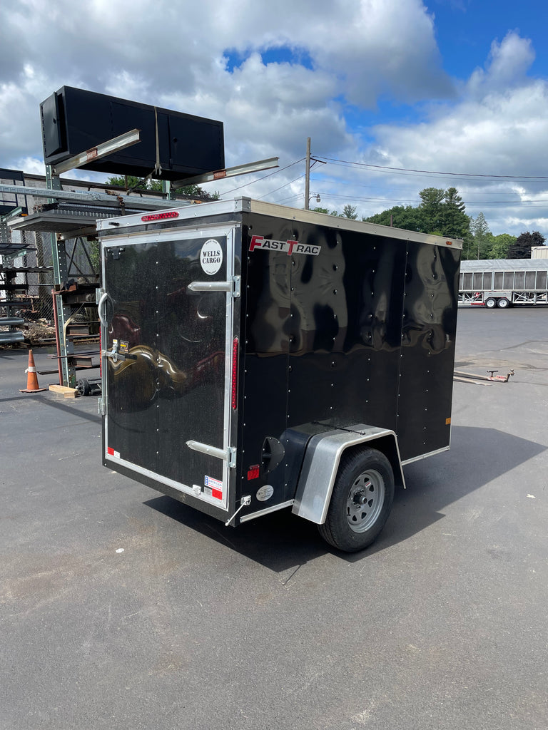 Wells Cargo 5 x 8 Black Fast Trac Trailer