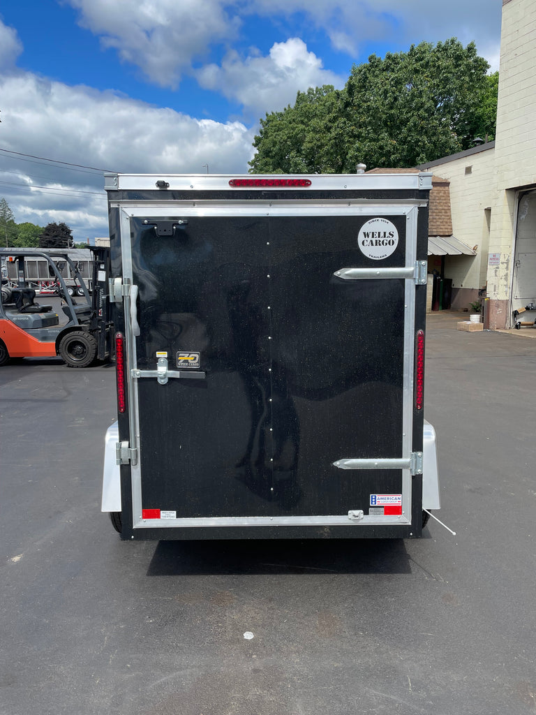 Wells Cargo 5 x 8 Black Fast Trac Trailer