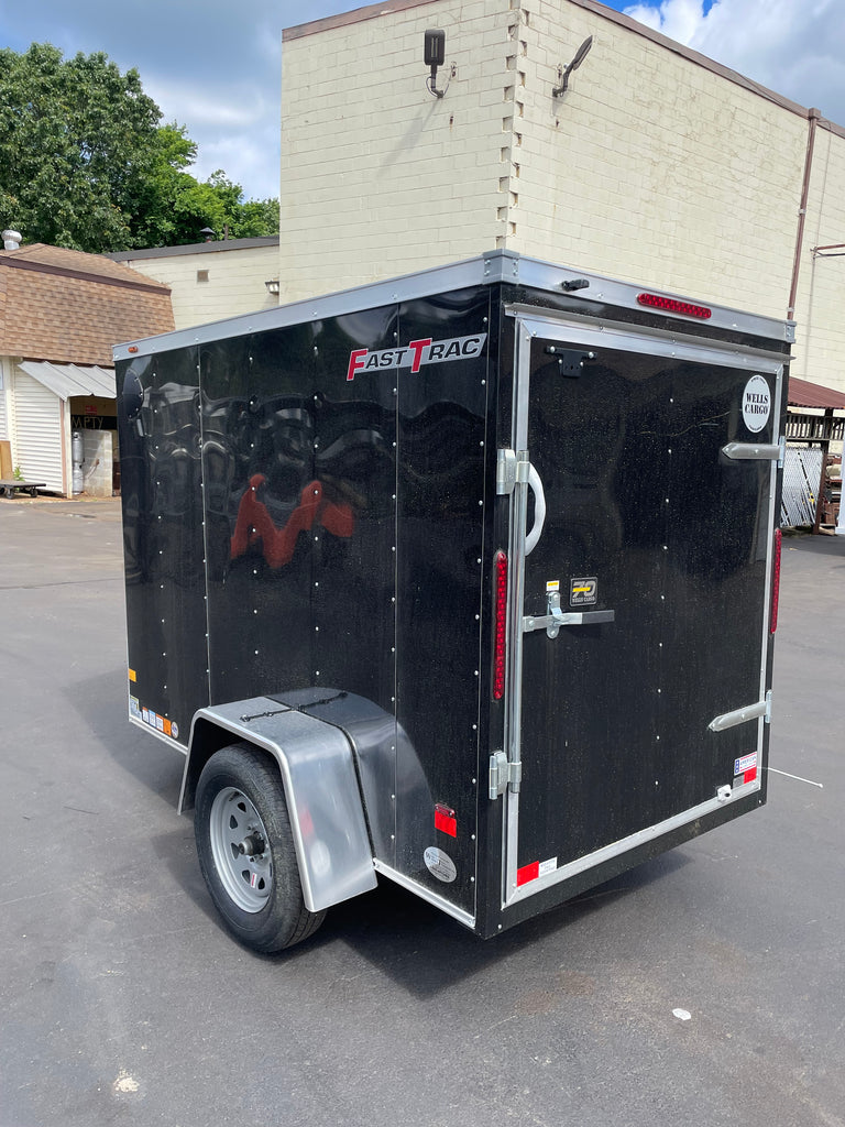 Wells Cargo 5 x 8 Black Fast Trac Trailer