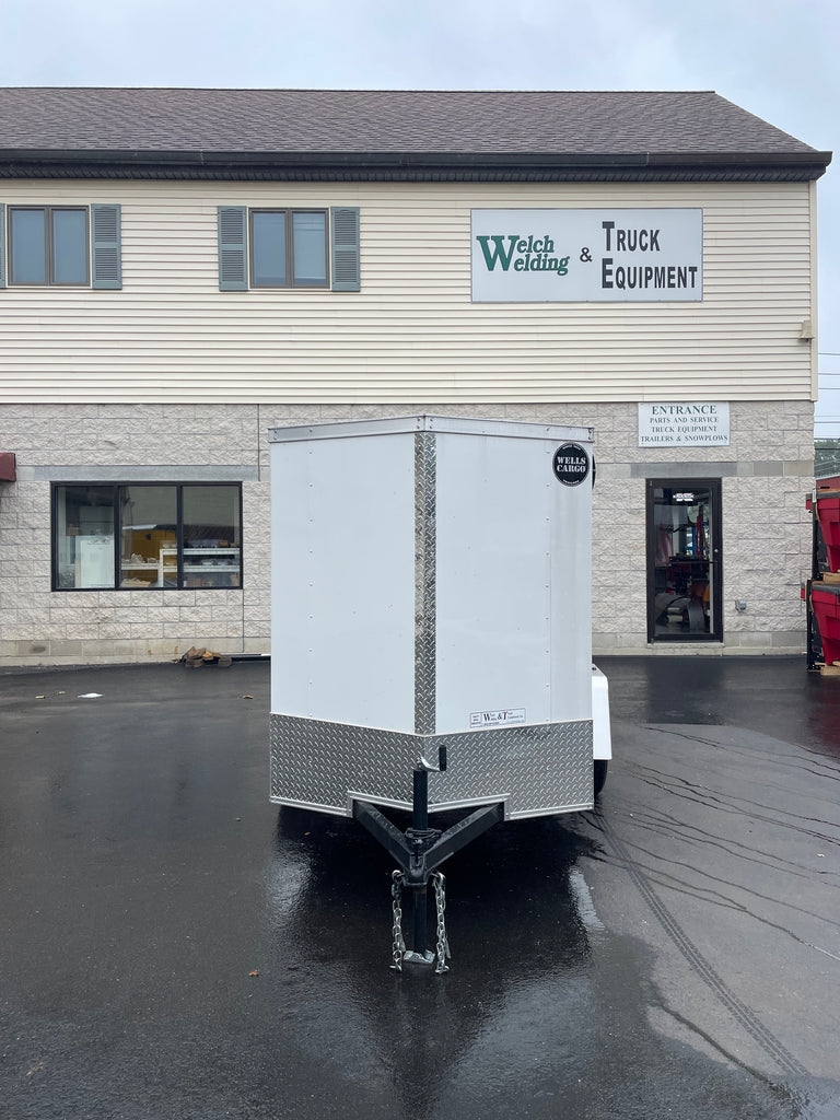 Wells Cargo 5 x 8 White Fast Trac Trailer