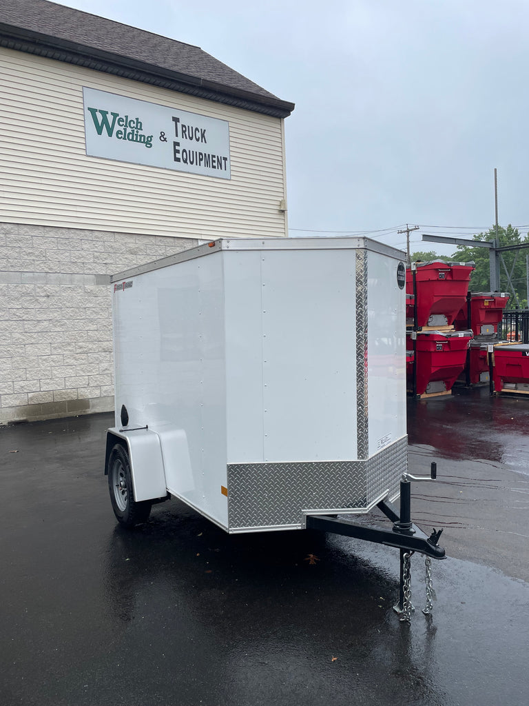Wells Cargo 5 x 8 White Fast Trac Trailer