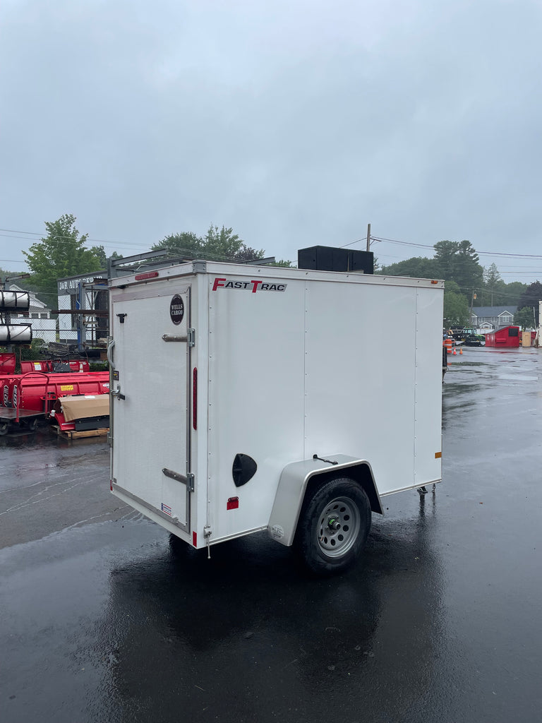Wells Cargo 5 x 8 White Fast Trac Trailer