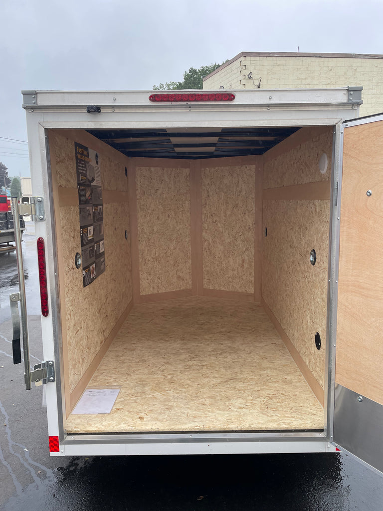 Wells Cargo 5 x 8 White Fast Trac Trailer